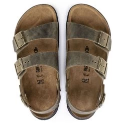 Birkenstock Men's Milano CT Oiled Leather In Faded Khaki -Style Walk Shop 1018427 510w 4 1100x