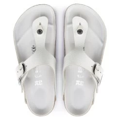 Birkenstock Women's Big Buckle Gizeh Leather In White -Style Walk Shop 1018885 4 1100x