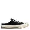 Converse Chuck 70 Mule Recycled Canvas In Black/Black/Egret