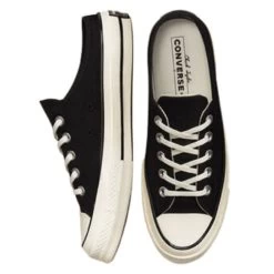 Converse Chuck 70 Mule Recycled Canvas In Black/Black/Egret -Style Walk Shop 172591c 3 1100x