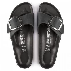 Birkenstock Women's Madrid Big Buckle Oiled Leather In Black (Narrow Width) -Style Walk Shop 1 0 1006523 top 1100x