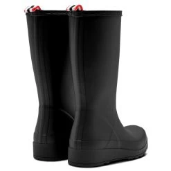 Hunter Women's Original Play Tall Rain Boot In Black -Style Walk Shop 1 0 1023 hunter womens play tall wft2007rma blk 3 1 1100x