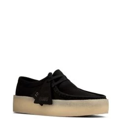 Clarks Women's Wallabee Cup In Black Nubuck -Style Walk Shop 26158156 1343 2 1100x