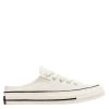 Converse Chuck 70 Mule Recycled Canvas In Egret/Egret/Black