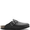 Birkenstock Men's Boston Oiled Leather In Black -Style Walk Shop 5 9 59463 side 1100x