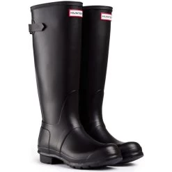 Hunter Women's Original Back Adjustable Rain Boots In Black -Style Walk Shop 7 5 75 hunter original back adjustable black 1 1 1100x