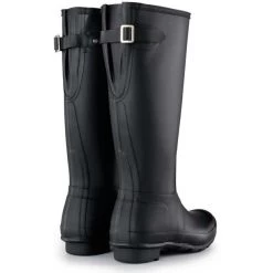 Hunter Women's Original Back Adjustable Rain Boots In Black -Style Walk Shop 7 5 75 hunter original back adjustable black 3 1 1100x