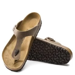 Birkenstock Women's Gizeh Oiled Leather In Tobacco Brown 8 Birkenstock Women's Gizeh Oiled Leather In Tobacco Brown -Style Walk Shop BI 943811 634W 3 1100x