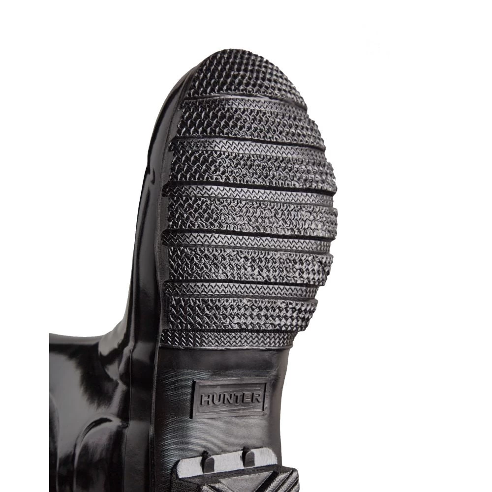 Hunter Women's Original Tall Gloss Rain Boots In Black 6 Hunter Women's Original Tall Gloss Rain Boots In Black - Image 4