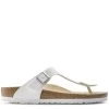 Birkenstock Gizeh Birko-Flor In White -Style Walk Shop b i birkenstock gizeh birko flor white 43733 1 1100x