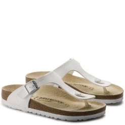 Birkenstock Gizeh Birko-Flor In White 8 Birkenstock Gizeh Birko-Flor In White -Style Walk Shop b i birkenstock gizeh birko flor white 43733 3 1100x