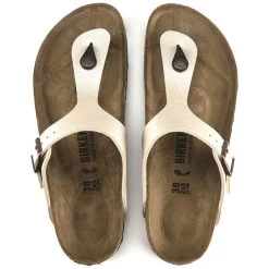 Birkenstock Gizeh Birko-Flor Graceful In Pearl -Style Walk Shop b i birkenstock gizeh graceful pearl white 943873 4 1100x