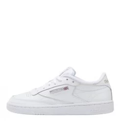 Reebok Women's Club C 85 In White/Sheer Grey -Style Walk Shop bs7685 ftw photo left side lateral white 1100x