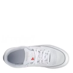 Reebok Women's Club C 85 In White/Sheer Grey -Style Walk Shop bs7685 ftw photo top portrait white 1100x
