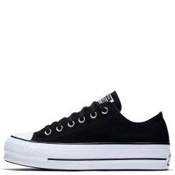 Converse Women's Chuck Taylor All Star Lift Low Top In Black 10 Converse Women's Chuck Taylor All Star Lift Low Top In Black -Style Walk Shop c o convers chuck taylor all star lift low top black 560250c 1 1100x