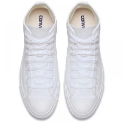 Converse Chuck Taylor All Star Mono Canvas High Top In White Monochrome -Style Walk Shop c o converse chuck taylor all star monochrome high top white 1u646 4 1100x
