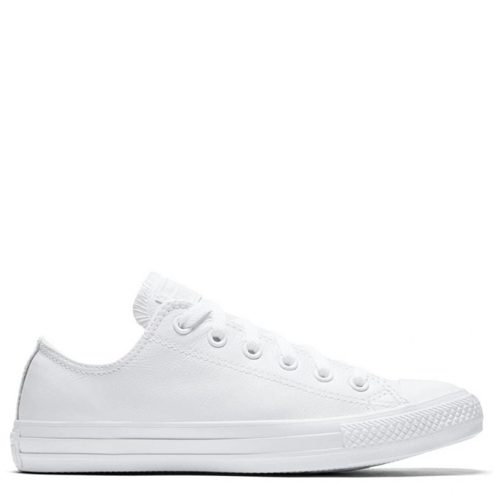 Converse Chuck Taylor All Star Mono Leather Low Top In White Monochrome 3 Converse Chuck Taylor All Star Mono Leather Low Top In White Monochrome