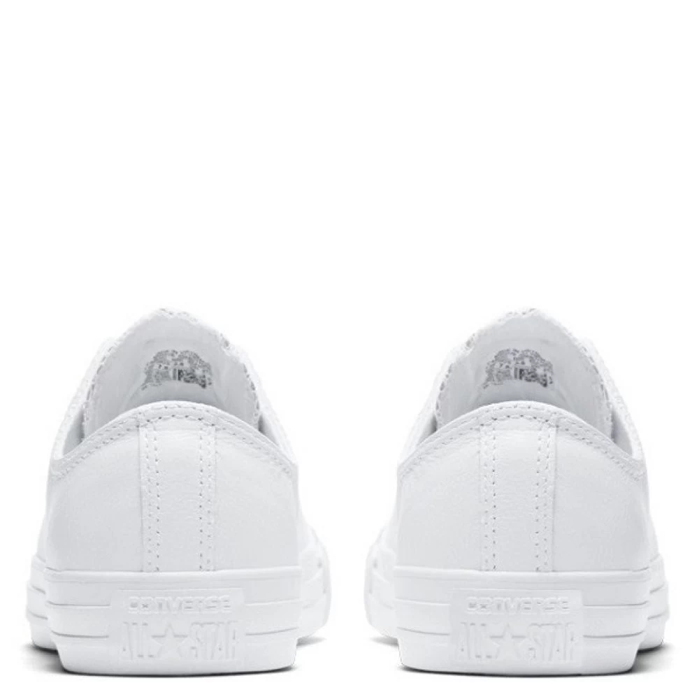 Converse Chuck Taylor All Star Mono Leather Low Top In White Monochrome 7 Converse Chuck Taylor All Star Mono Leather Low Top In White Monochrome - Image 5