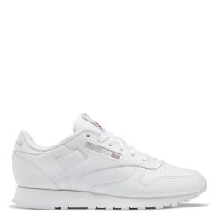 Reebok Women's Classic Leather In Cloud White/Cloud White/Pure Grey 3