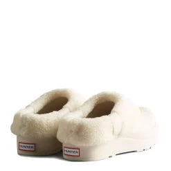 Hunter Women's Play Vegan Shearling Insulated Clogs In White -Style Walk Shop ht wff1000rsp 1062 3 1100x