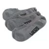 Vans Classic Super No Show Sock In Heather Grey (Large)