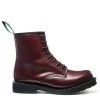Solovair 8 Eye Derby Boot In Oxblood Hi-Shine