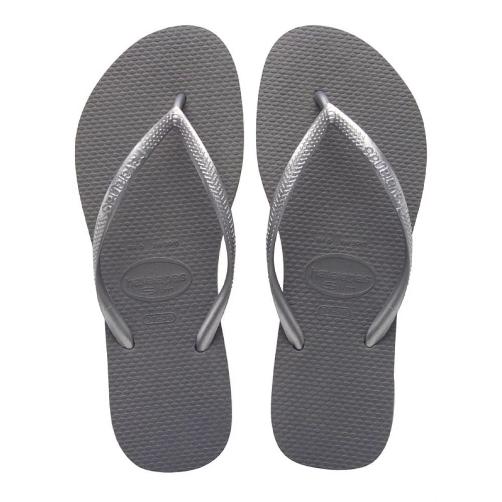 Havaianas Women's Slim Flip Flop In Steel Grey 3 Havaianas Women's Slim Flip Flop In Steel Grey
