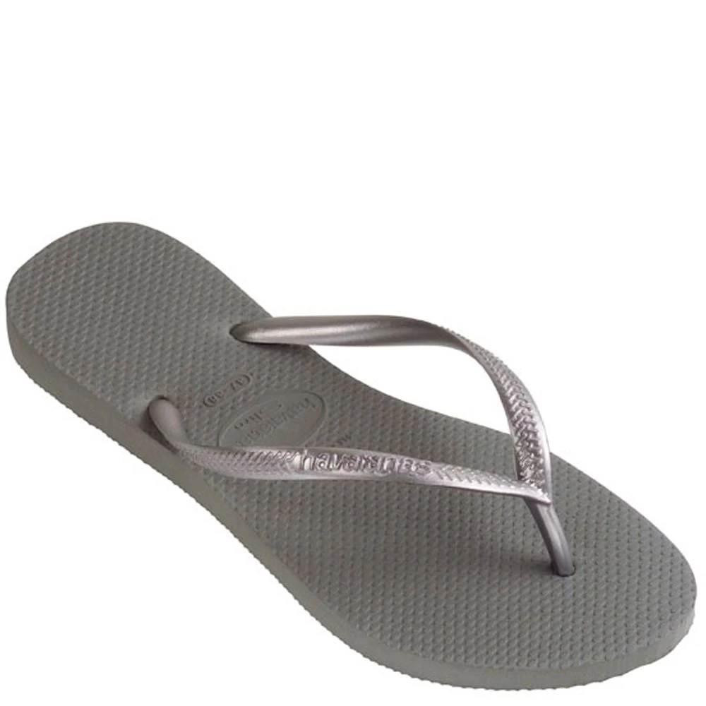 Havaianas Women's Slim Flip Flop In Steel Grey 4 Havaianas Women's Slim Flip Flop In Steel Grey - Image 2