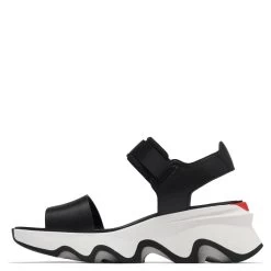 Sorel Women's Kinetic Y-Strap High Sandal In Black/White -Style Walk Shop so 2030461010 2129 3 1100x