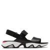 Sorel Women's Kinetic Impact II Sling Low Sandal In Black/Sea Salt