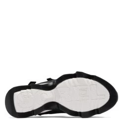 Sorel Women's Kinetic Impact II Sling Low Sandal In Black/Sea Salt -Style Walk Shop so 2039991010 2133 5 1100x